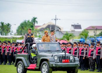 Kapolda Sumut pimpin apel gelar pasukan Operasi Lilin Toba 2023