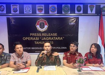 Imigrasi Kelas I TPI Polonia gelar operasi Jagratara 2023