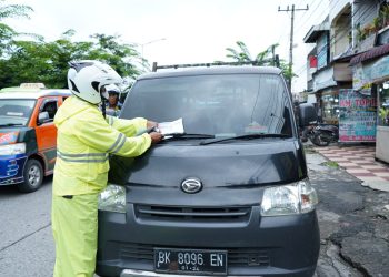 Polda Sumut tilang 4.163 kendaraan yang lakukan pelanggaran lalu lintas