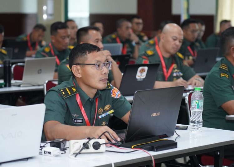 TNI AD menggelar pelatihan dan sertifikasi Social Media Supervisor dan Copy Writing (penulis konten)  di Rindam Jaya/Jayakarta. (Satunusantara news/HO-Dispenad).