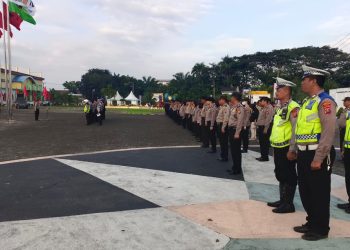 Polrestabes Medan kawal kampanye akbar Ganjar-Mahfud di Lapangan Astaka Pancing