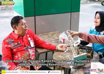 Kakanwil Kemenkumham Sumut serahkan piagam penghargaan kepada pegawai teladan
