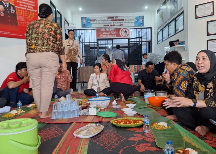 Rumah Detensi Imigrasi  Medan menggelar tradisi punggahan menyambut bulan Suci Ramadan 1445 Hijriyah Tahun 2024 .(Satunusantara news/HO-Istimewa).