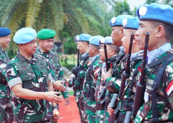 Kasad dampingi Panglima TNI terima Kontingen Garuda XXIII-Q/Unifil usai laksanakan tugas