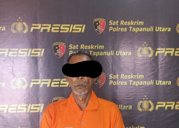 Polres Taput berhasil menangkap  BS (58) pelaku pencabulan terhadap keponakan kandung.(Satunusantara news/HO-Humas Polres Taput).