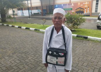 Baharuddin Harahap petani asal Padang Lawas selama 13 tahun nabung untuk berangkat haji