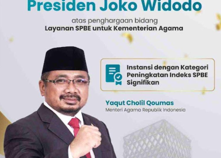 Menteri Agama RI,  Yaqut Cholil Qoumas.(Satunusantara news/H0-Humas Kemenag).