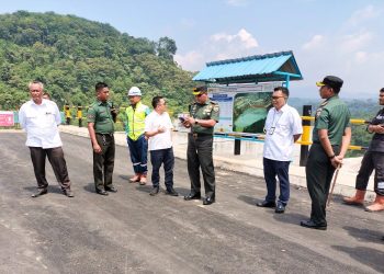 Dandim 0204/DS dampingi Danrem 022/PT tinjau progres Bendungan Lau Simeme di Deli Serdang