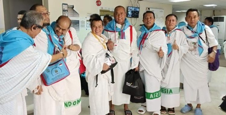 Jemaah haji Kloter 25 KNO Medan berjumlah 113  bergerak menuju Arafah.(Satunusantara news/HO-Humas Haji Medan).