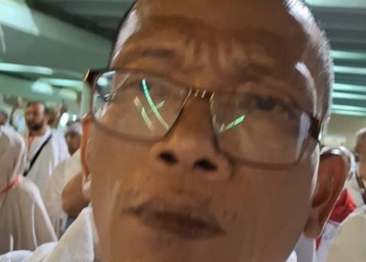 Ketua Kloter 02 KNO Medan Judri Hutagalung.(Satunusantara news/HO-Humas  Haji Medan).,