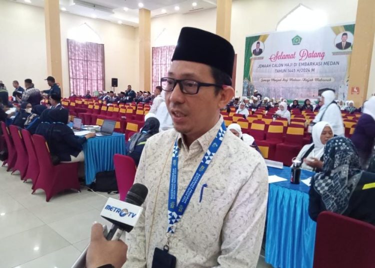 Sekretaris Petugas Penyelenggara Ibadah Haji (PPIH) Debarkasi Medan H. Zulfan Efendi.(Satunusantara news/HO-Humas Haji Medan).,