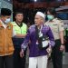 Jemaah haji Kloter 13 asal Labuhan Batu naik kereta api pulang ke daerah