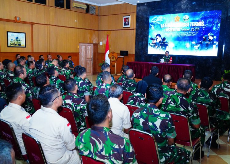 Puspen  TNI menggelar Latfungnispen TA 2024 di Balai Wartawan Puspen TNI Cilangkap, Jakarta Timur.(Satunusantara news/HO-Puspen TNi).