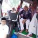 11 unit Bus ALS bawa rombongan jemaah haji Kloter 15 dari Asrama Haji Medan ke Madina
