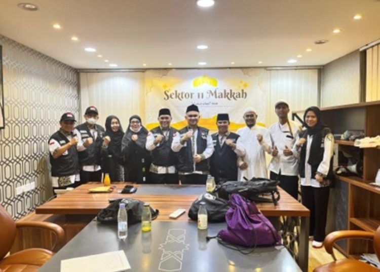 PPIH Arab Saudi membuka FGD yang membahas tentang manfaat aplikasi Kawal Haji bertempat di Hotel Al-Qaswah Makkah.(Satunusantara news/HO-Humas Haji Medan)