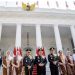 Panglima TNI hadiri upacara Prasetya Perwira TNI-Polri Tahun 2024 di Istana Merdeka