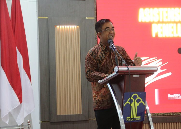 Kakanwil Kemenkumham Sumut, Anak Agung Gde Krisna, ketika membuka acara FGD Asistensi Teknis dan Penelusuran Dokumen Paten.(Satunusantara news/HO-Humas Kemenkumham Sumut).