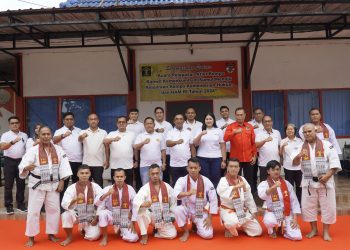 Kalapas Perempuan Kelas II A Medan hadiri pelepasan kontingen Kempo Kemenkumham Sumut