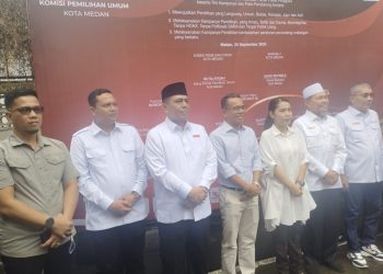 KPU Medan ajak tiga paslon Wali kota dan Wakil Wali kota ciptakan Pilkada Damai