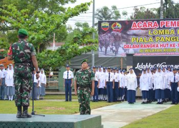 Dandim 0309/Solok buka perlombaan PBB sambut HUT ke-79 TNI
