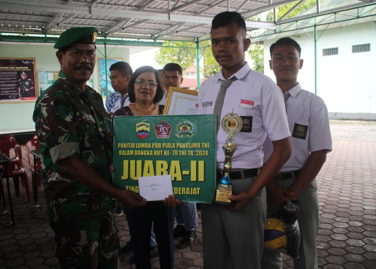 SMA Negeri 1 Siempat Nempu, Sidi Kalang,  meraih juara kedua dalam Lomba PBB Piala Panglima TNI. 
 dalam memperingati HUT ke-79 TNI  di Aula Terbuka Makodim 0206/Dairi.(Satunusantara news/HO-Pendim 0206/Dairi).