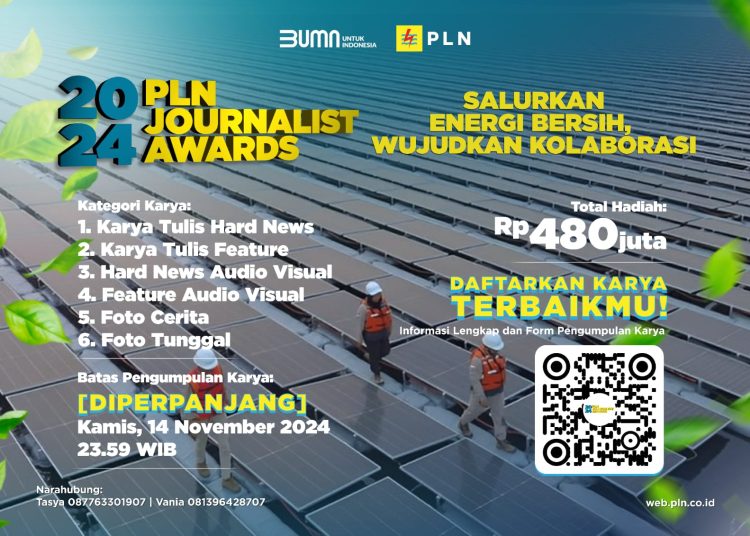 Menyambut tingginya antusiasme  para jurnalis dalam berpartisipasi pada ajang PLN Journalist Award (PJA) 2024, PT PLN (Persero) memperpanjang masa pendaftaran  yang semula berakhir pada 30 Oktober 2024 menjadi 14 November 2024.(Satunusantara news/HO-Humas PLN UID Sumut).