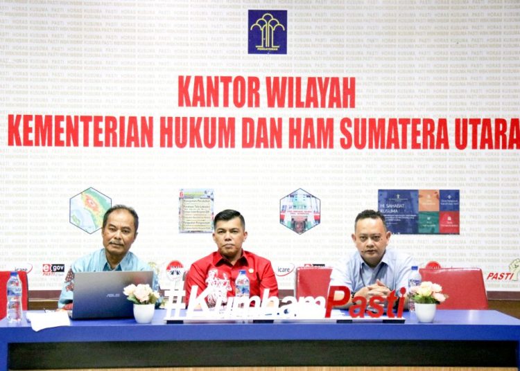 Kanwil Kemenkuham Sumut memfasilitasi
Direktorat Litigasi Peraturan Perundang-Undangan yang menyelenggarakan audien Pengujian Materi Undang-Undang Nomor 4 Tahun 2016 tentang Tapera.(Satunusantara news/HO-Humas Kemenkumham Sumut).