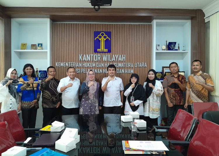 Kanwil Kemenkumham Sumut menggelar  Rapat Pengharmonisasian, Pemantapan dan Pembulatan Konsepsi Ranperda Kabupaten Labuhanbatu Utara.(Satunusantara news/HO-Humas Kemenkumham Sumut).