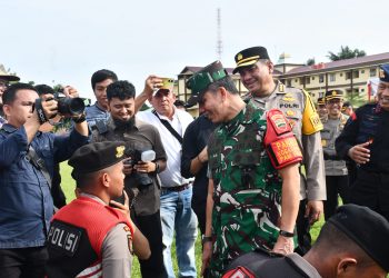 Pangdam I/BB hadiri apel pergeseran pasukan dalam rangka Pengamanan TPS Pilkada 2024 di Polda Sumut