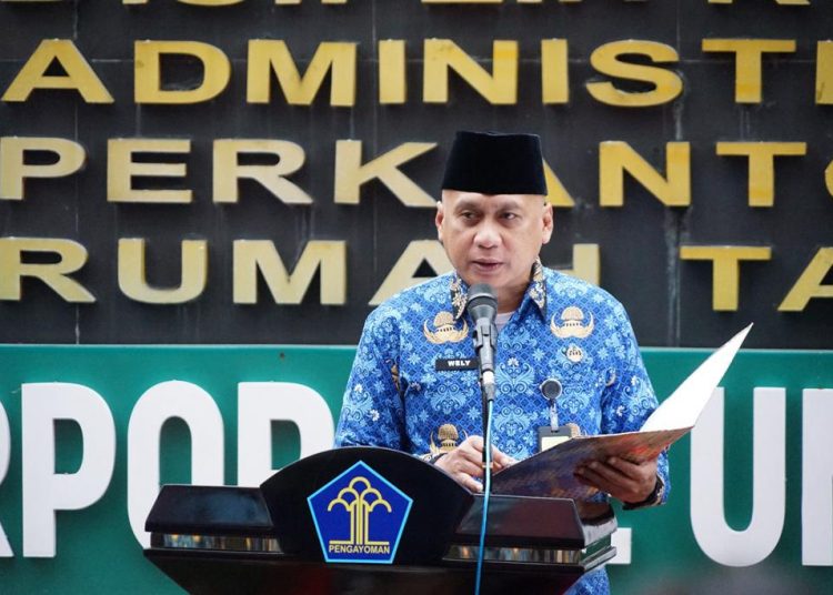 Kepala Divisi Keimigrasian, Kanwil Kemenkumham Sumut, Yan Wely Wiguna, saat membacakan amanat Presiden Republik Indonesia, pada Peringatan Hari Bela Negara ke-76 Tahun 2024.(Satunusantara news/HO-Humas Kemenkumham Sumut).