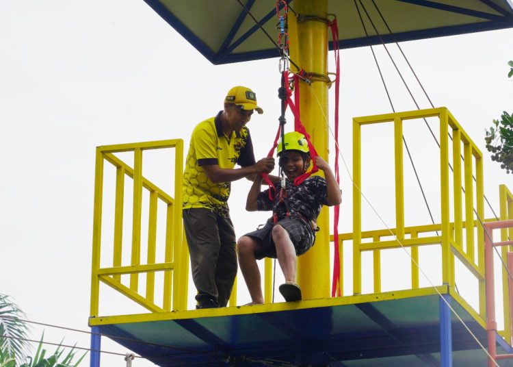 Personel Korem 022/Pantai Timur, saat  menggelar uji coba program outbond di Asrama Beringin Korem 022/PT.(Satunusantara news/HO-Pendam I/BB).