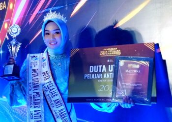 Elsya Adelia siswi MAN Sibolga terpilih jadi Duta Utama Pelajar Anti Narkoba 2025