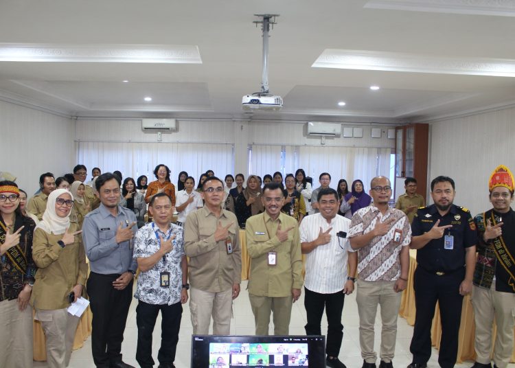 Para peserta dan narasumber pelaksanaan review standar pelayanan public BBPOM Medan.(Satunusantara news/HO-Kanwil HAM Sumut).