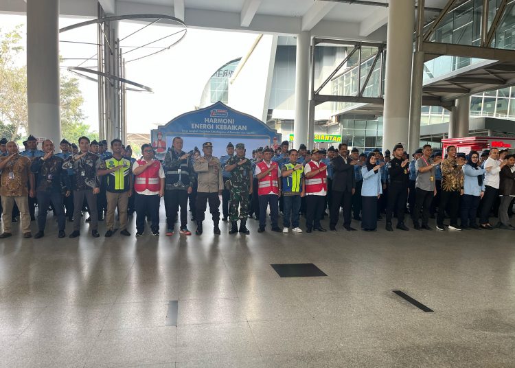 Apel Kesiapan Posko Angkutan Lebaran Tahun 2025 di Bandara Internasional Kualanamu, Kabupaten Deli Serdang.(Satunusantara news/HO-Humas PT Angkasa Pura Aviasi).