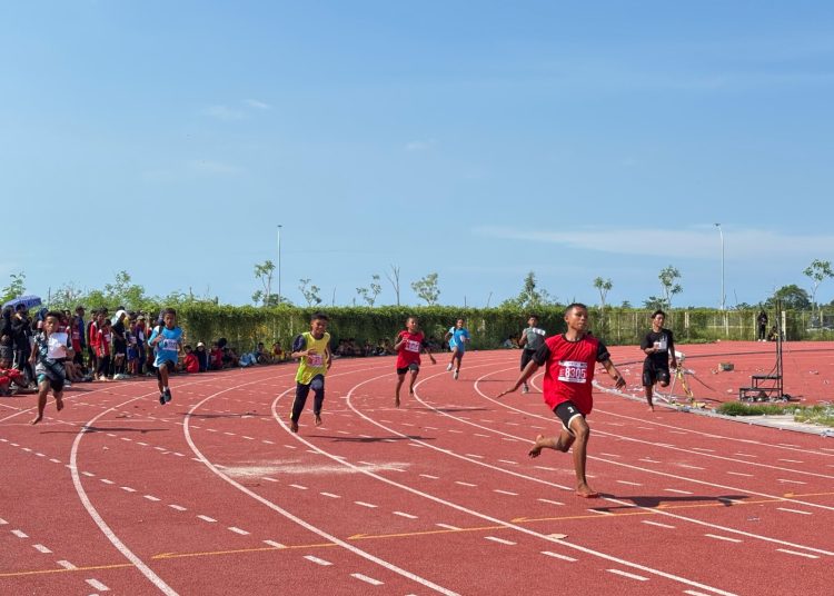 PLN UP3 Lubuk Pakam menunjukkan komitmen dan kesiapsiagaannya dalam menyukseskan Sumut Run Festival 2025 di Stadion Utama Sumatera Utara, Desa Sena, Kabupaten Deli Serdang.(Satunusantara news/HO-Humas PLN UID Sumut).,