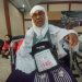 Nur Aisah Harahap jemaah haji asal Padangsidimpuan berniat berdoa di tanah suci agar penyakitnya sembuh