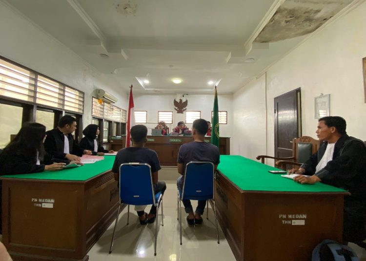 JPU Kejari Belawan, Isti Risa Sunia Yazir, saat membacakan tuntutan hukuman mati terhadap Dua terdakwa Muhammad Fauzi dan Kiki Rezeki Siregar, kurir narkoba jenis sabu seberat 29 kg dan 39.000 butir pil di PN Medan yang bersidang di Belawan.(Satunusantara news/HO-Dokumen).