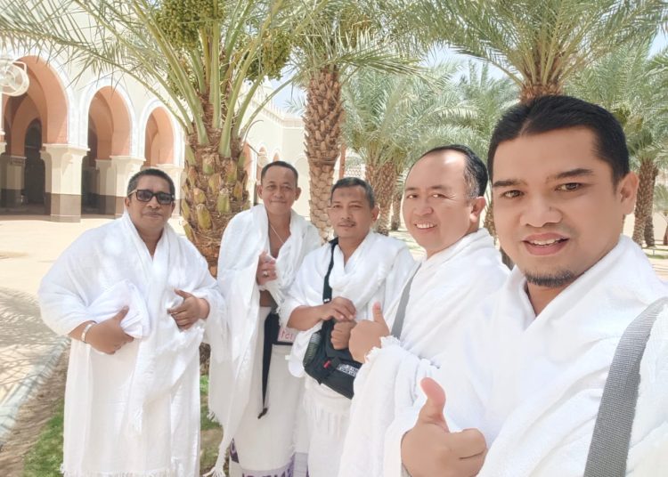 Jemaah haji Kloter 06 KNO Embarkasi Medan asal Kabupaten Langkat telah diberangkatkan dari Kota Madinah menuju Mekkah.(Satunusantara news/HO-Humas PPIH Embarkasi Medan).