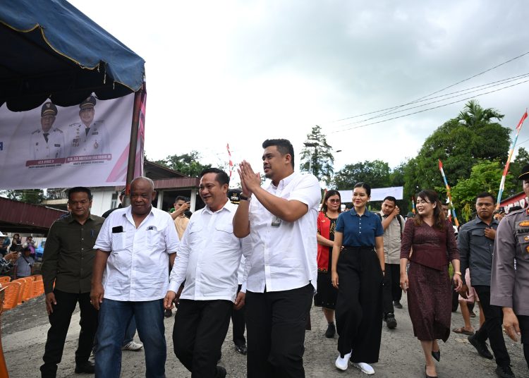 Gubernur Sumatera Utara Muhammad Bobby Afif Nasution (kanan) saat Groundbreaking Jembatan Idano Noyo di Desa Tuwuna, Kabupaten Nias Barat.(Satu nusantara news/HO-Diskominfo Sumut).
Jembatan Idano Noyo yang pada bulan Ma