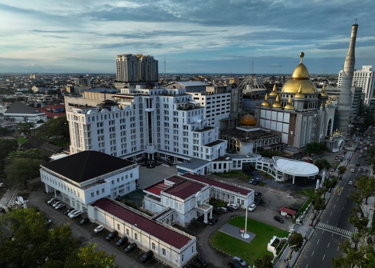 Gedung kantor Gubernur Provinsi Sumatera Utara  di Jalan Diponegoro Medan.(Satunusantara news/HO-Diskominfo Sumut)