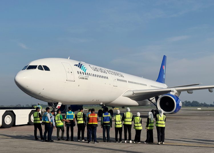 Maskapai penerbangan nasional Garuda Indonesia, resmi menyelesaikan Penerbangan Haji Fase I keberangkatan para calon jemaah haji Indonesia tahun 1446 Hijriah menuju Tanah Suci. (Satunusantara news.HO-Humas PPIH Embarkasi Medan).
"Hingga hari pemberangkatan tera