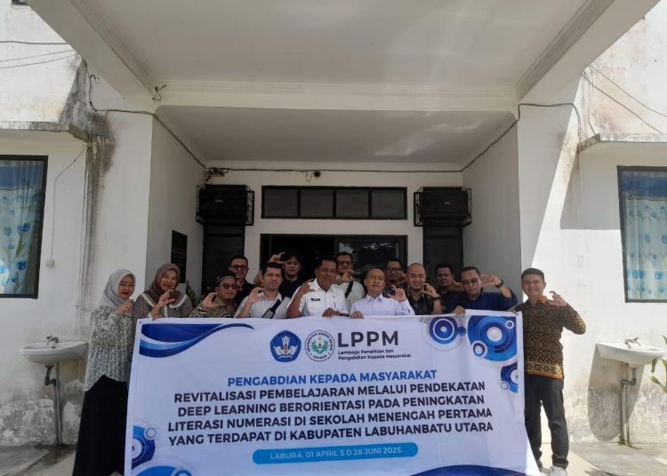 Unimed mencanangkan program dari kampus ke sekolah dalam mewujudkan kolaborasi para Professor dan Doktor dalam melakukan revitalisasi pembelajaran di sekolah-sekolah di Kabupaten Labuhanbatu Utara.(Satunusantara news/HO-Humas Unimed).