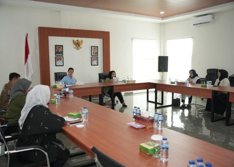 Ketua Dekranasda Provinsi Sumatera Utara Kahiyang Ayu (tengah) saat menerima audensi Pengurus APPMI Sumut di Kantor Dekranasda Sumut.(Satunusantara news/HO-Diskominfo Sumut).