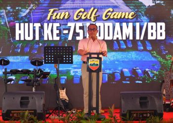 Kodam I/BB gelar Turnamen Fun Golf Game di Tuntungan dalam memperingati HUT ke-75