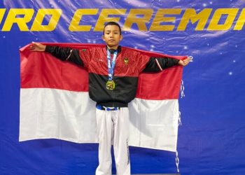 Arif Rahman siswa MIN 7 Tapteng raih medali emas pada Ajang Taekwondo Internasional di Malaysi