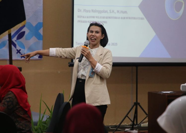 Kepala Kanwil KemenHAM Sumut-Kepri, Flora Nainggolan.(Satunusantara news/HO-Kanwil KemenHAM Sumut).