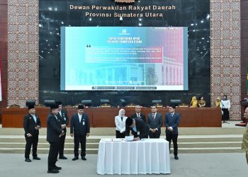 Gubernur tanda tangani Nota Kesepakatan KUA-PPAS APBD Perubahan 2025 bersama DPRD Sumut