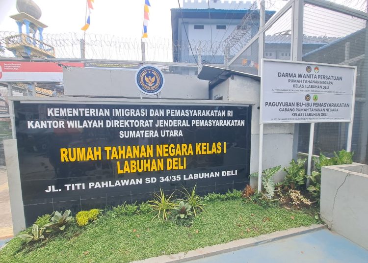 Kantor  Rumah Tahanan Negara Kelas I Labuhan Deli, Kanwil Ditjen Pemsyarakatan Sumatera Utara. (Satunusantara news/HO-Istimewa)