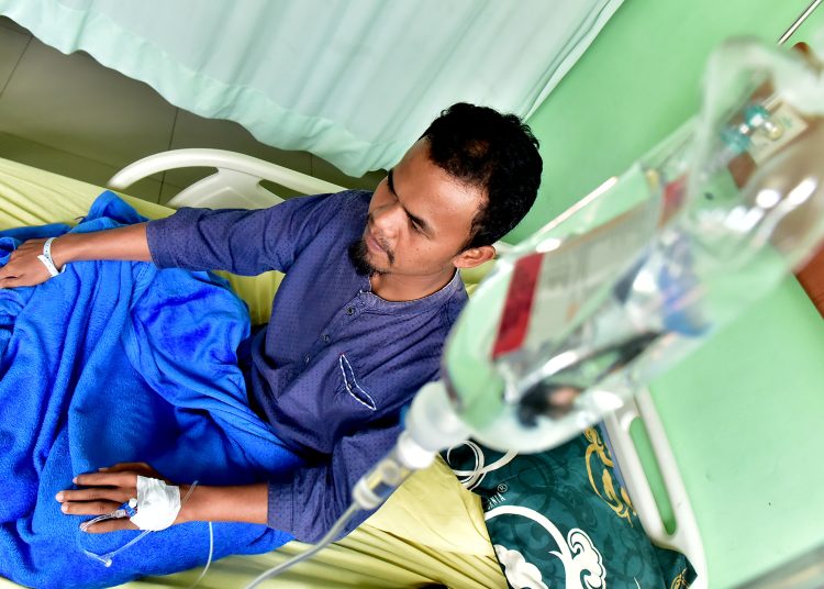 Seorang pasien di RSU Haji Medan, Sampurna Munte, mengaku puas dengan pelayanan yang diterimanya melalui program berobat gratis Sumut Berkah.(Satunusantara news/HO-Diskominfo Sumut)