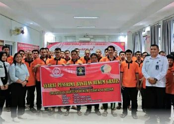 Rutan Kelas I Labuhan Deli bekerjasama dengan OBH Yesaya 56 Medan gelar penyuluhan hukum
